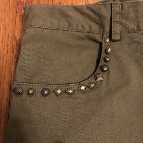 Ruby Rd NWT Army Green Elastic Side Pants - Sz 12P - Picture 2 of 6